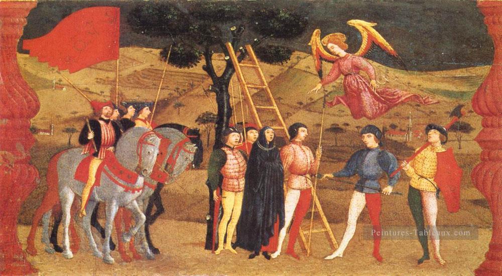 Miracle de la scène de l’hostie profanée 4 début de la Renaissance Paolo Uccello Peintures à l'huile